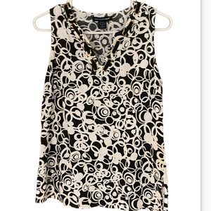 Saint Tropez West sleeveless top. Linen/rayon. Size medium